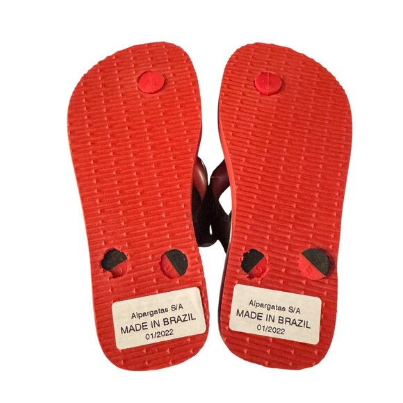 Havaianas Marvel Venom Vs. Carnage Black Kids Flip Flop Sandals, Size 10C - Picture 3 of 4